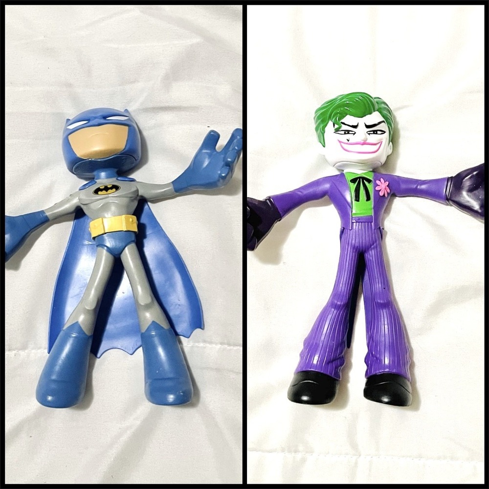Mattel Flextreme Justice League‎ Lot Of 2 Bendable Figures Batman The Joker